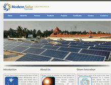 Tablet Screenshot of modernsolar.in